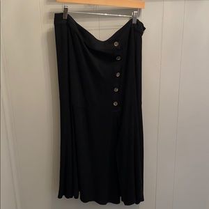 Umgee Button-Up Midi Skirt